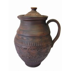 Глечик із глини Етно (3 л)